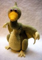 knitted toy of a pterodactyl