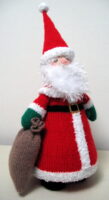 knitted toy of Santa Claus