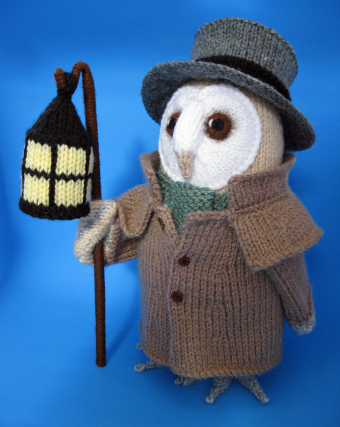 Barnaby Hullet an owl in an old fashioned night watchman outfit