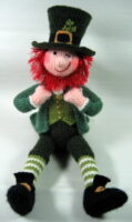 knitted toy of a leprechaun