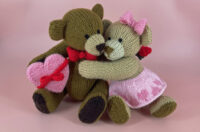 Bear Hug knitted toys